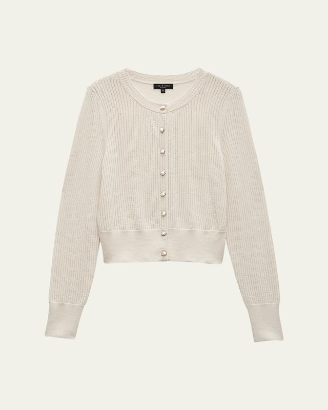 Molly Pointelle Knit Cardigan